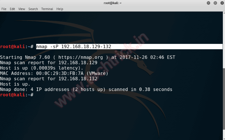 ping for mac address